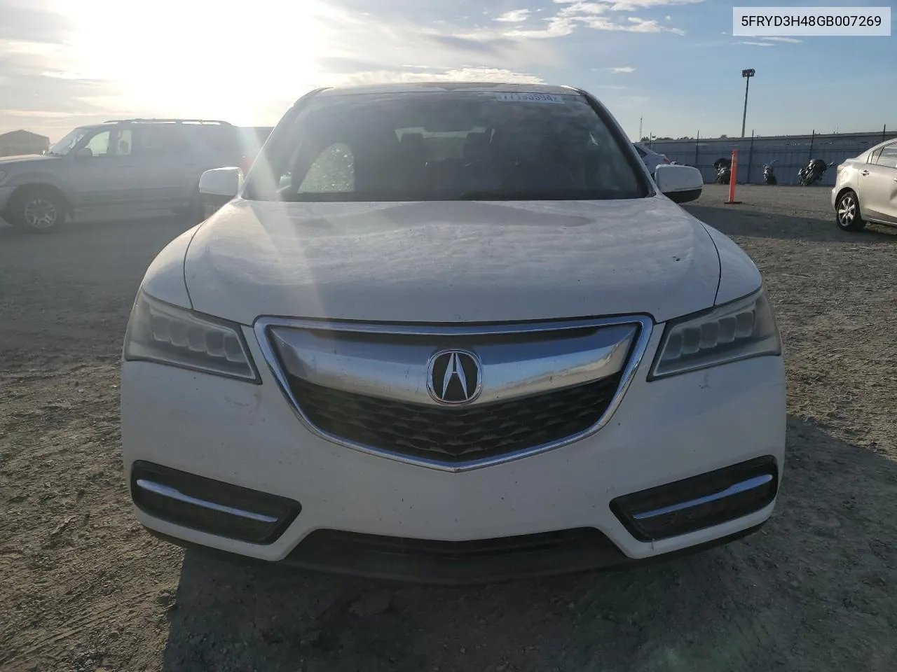 2016 Acura Mdx Technology VIN: 5FRYD3H48GB007269 Lot: 77193594