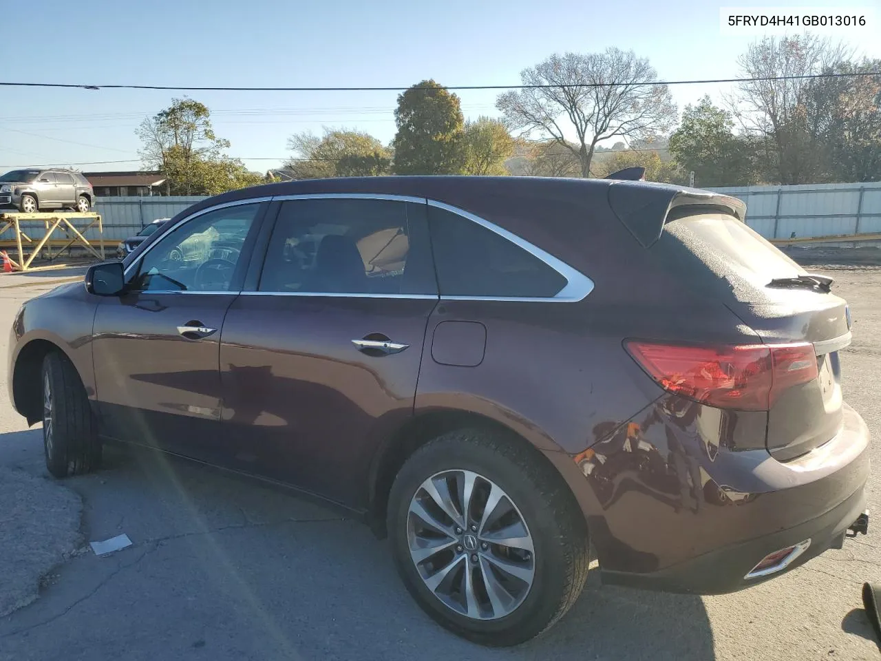 2016 Acura Mdx Technology VIN: 5FRYD4H41GB013016 Lot: 77333644