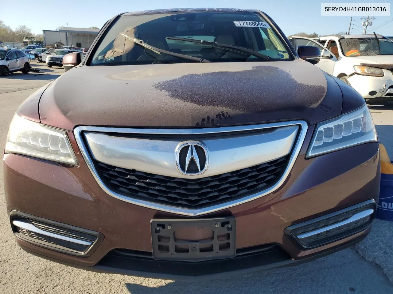 2016 Acura Mdx Technology VIN: 5FRYD4H41GB013016 Lot: 77333644