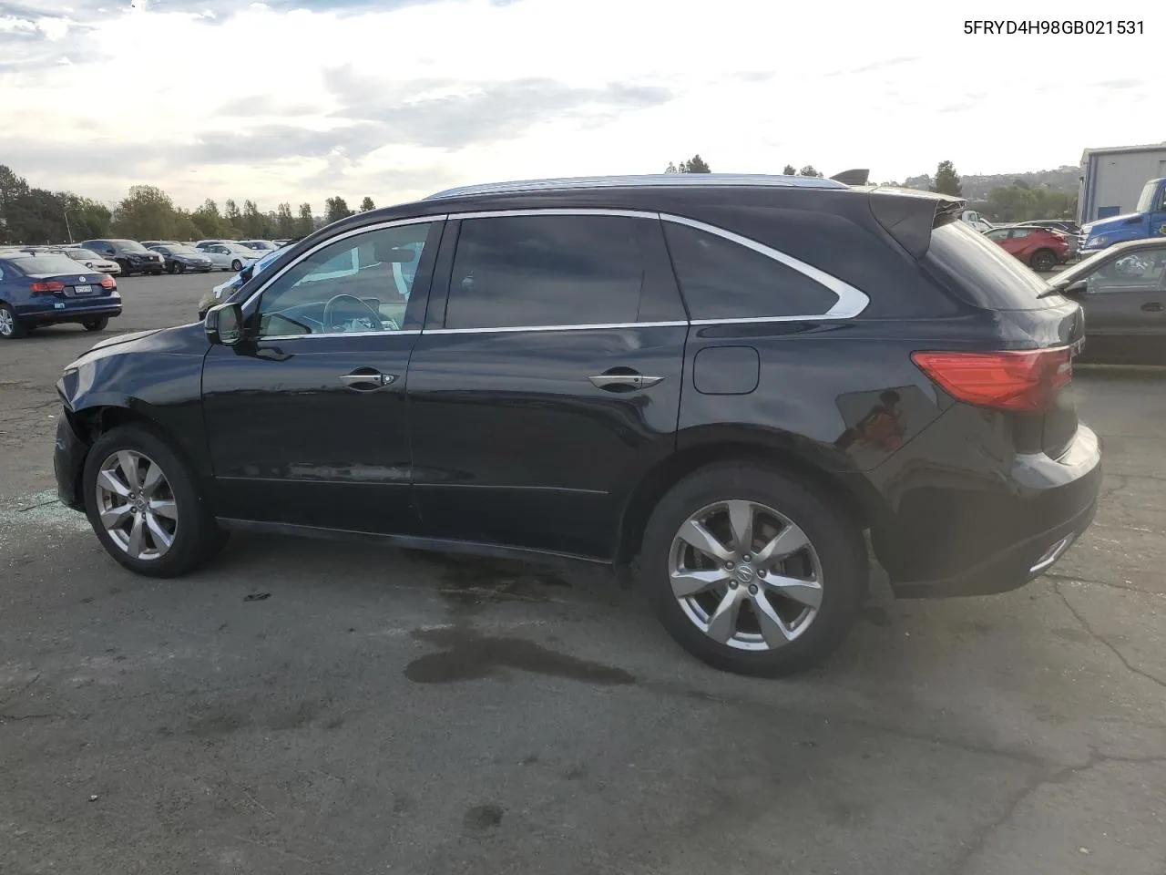 2016 Acura Mdx Advance VIN: 5FRYD4H98GB021531 Lot: 77612994