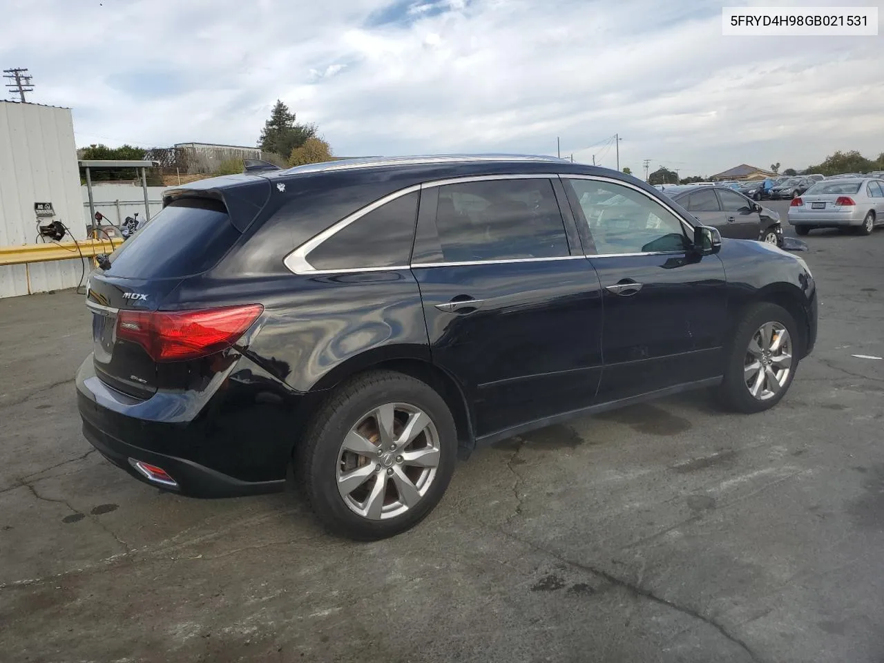 2016 Acura Mdx Advance VIN: 5FRYD4H98GB021531 Lot: 77612994