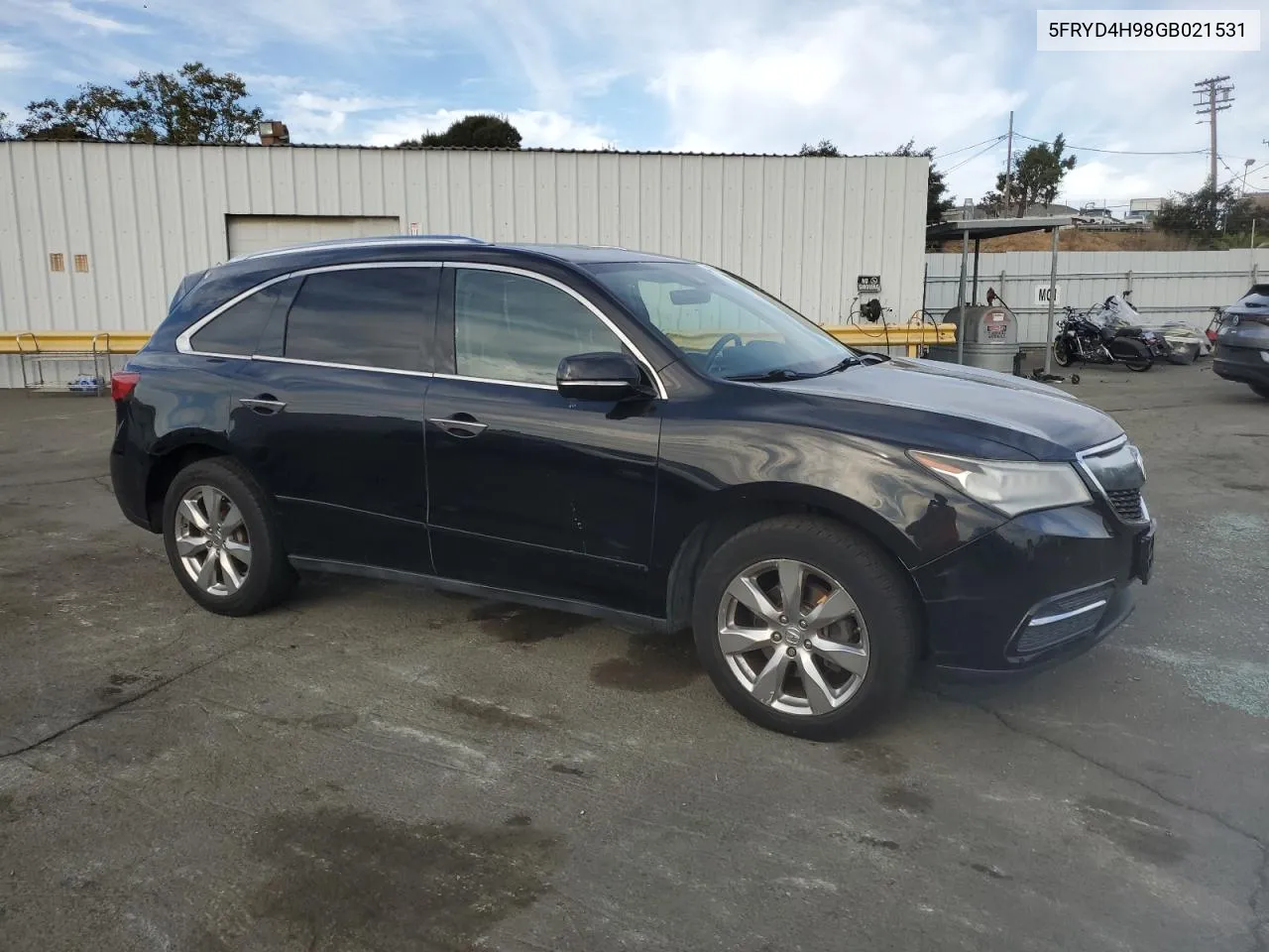 2016 Acura Mdx Advance VIN: 5FRYD4H98GB021531 Lot: 77612994