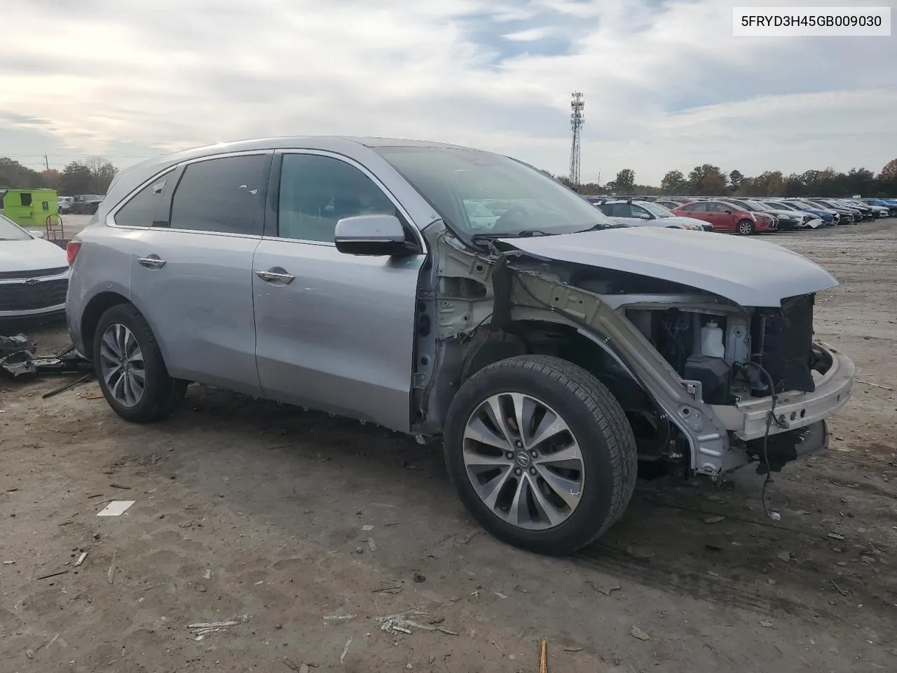 2016 Acura Mdx Technology VIN: 5FRYD3H45GB009030 Lot: 78215814