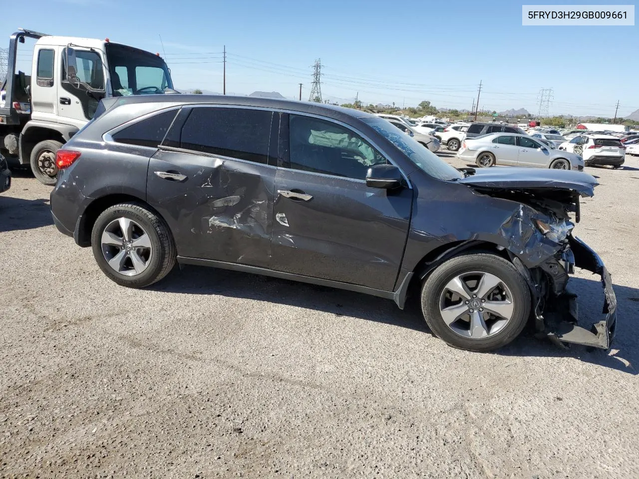 2016 Acura Mdx VIN: 5FRYD3H29GB009661 Lot: 78317214