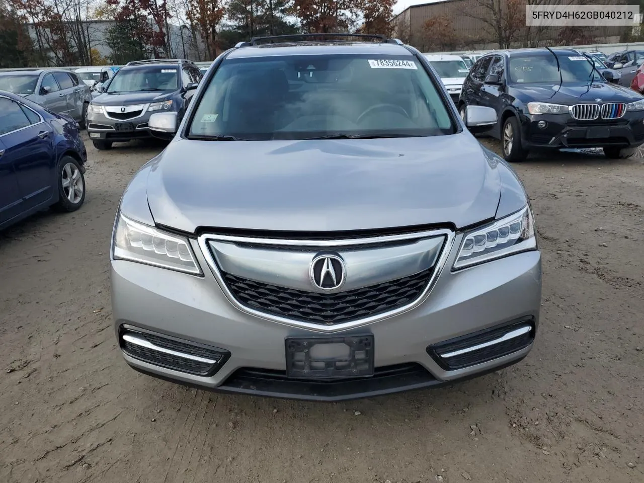 2016 Acura Mdx Technology VIN: 5FRYD4H62GB040212 Lot: 78356244