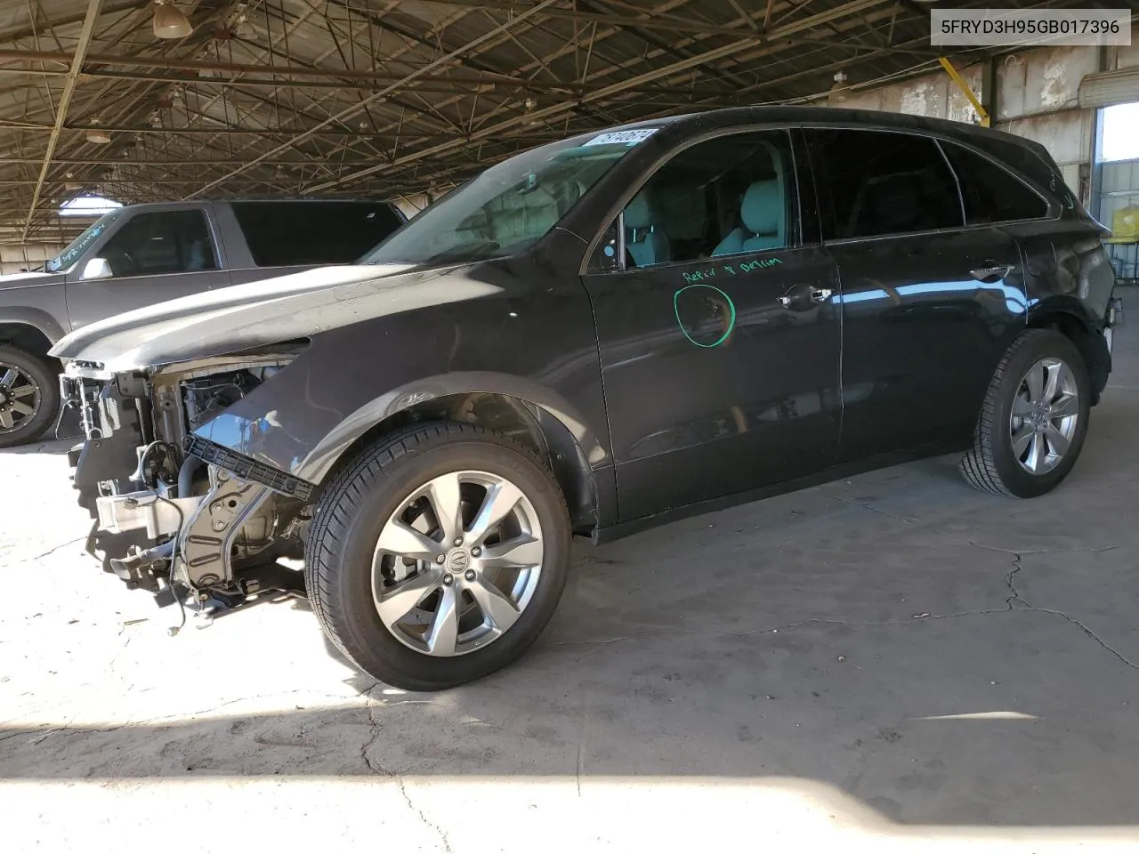 2016 Acura Mdx Advance VIN: 5FRYD3H95GB017396 Lot: 78740674