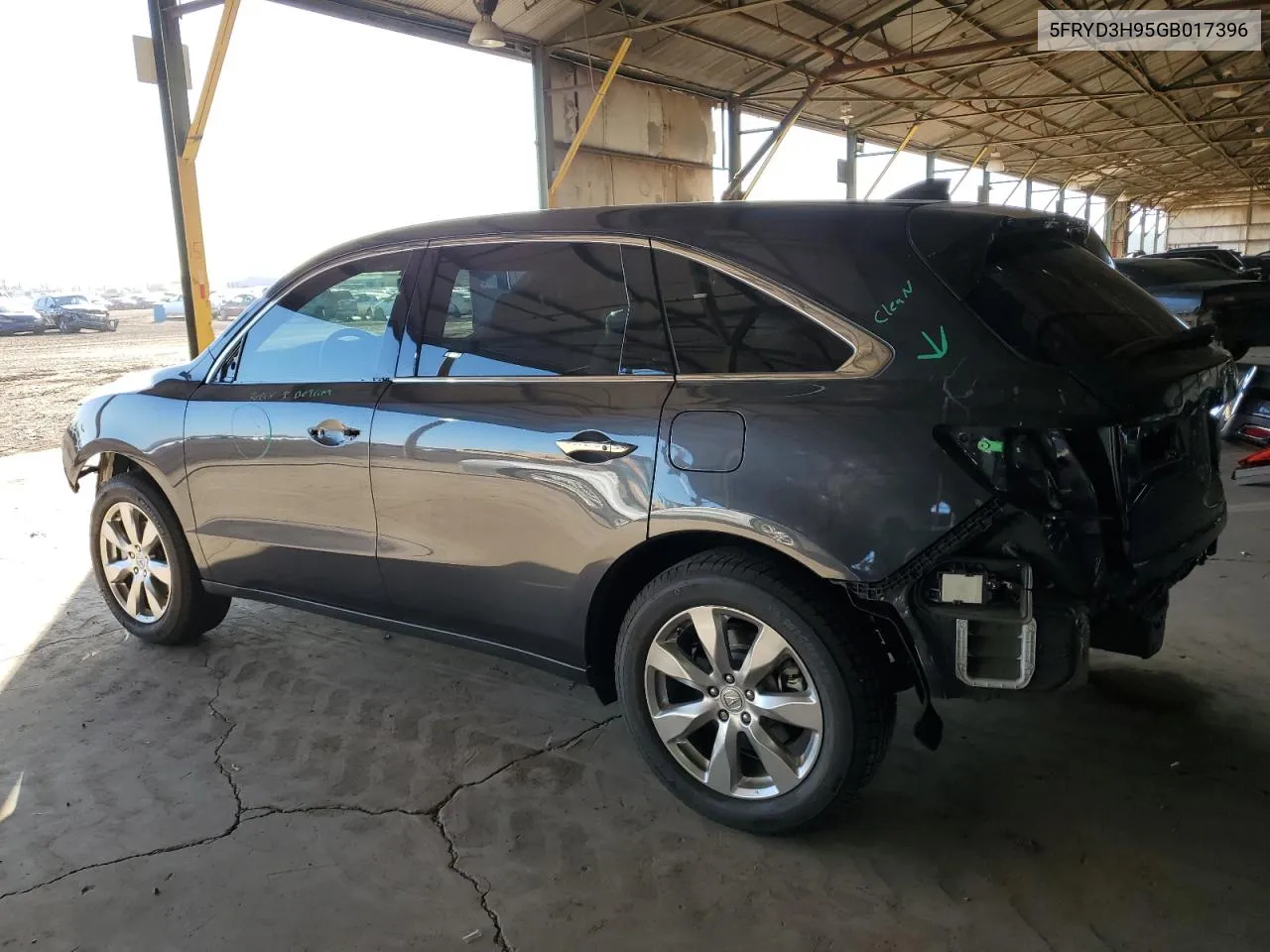 2016 Acura Mdx Advance VIN: 5FRYD3H95GB017396 Lot: 78740674