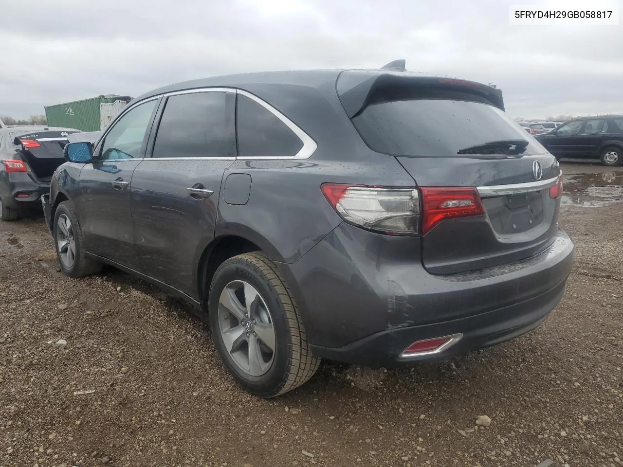 2016 Acura Mdx VIN: 5FRYD4H29GB058817 Lot: 78958294