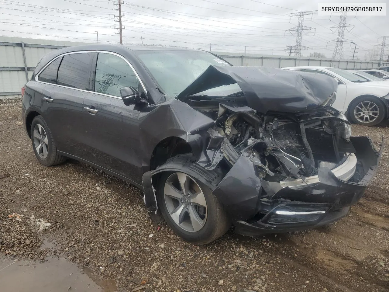 2016 Acura Mdx VIN: 5FRYD4H29GB058817 Lot: 78958294