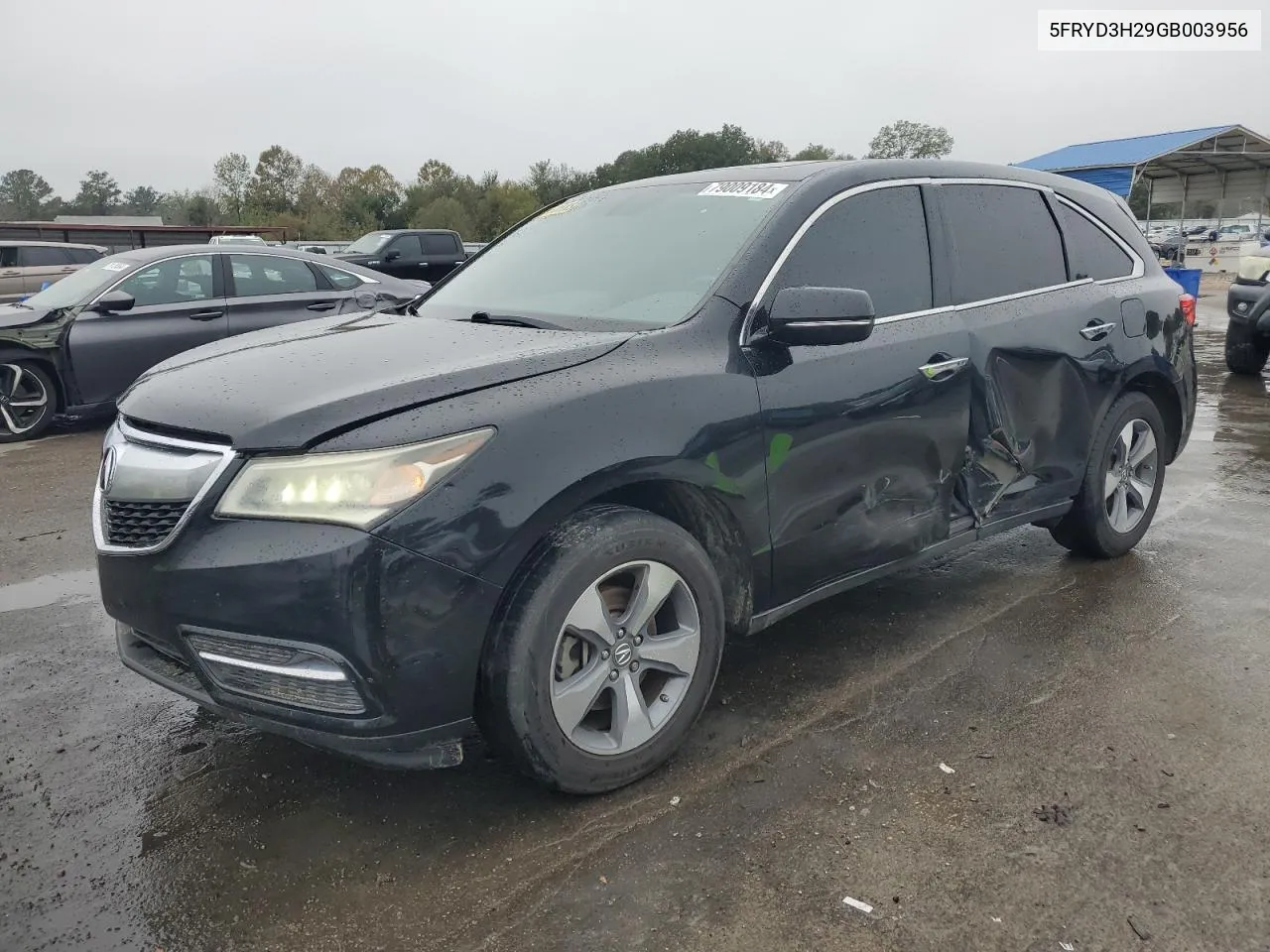 2016 Acura Mdx VIN: 5FRYD3H29GB003956 Lot: 79009184