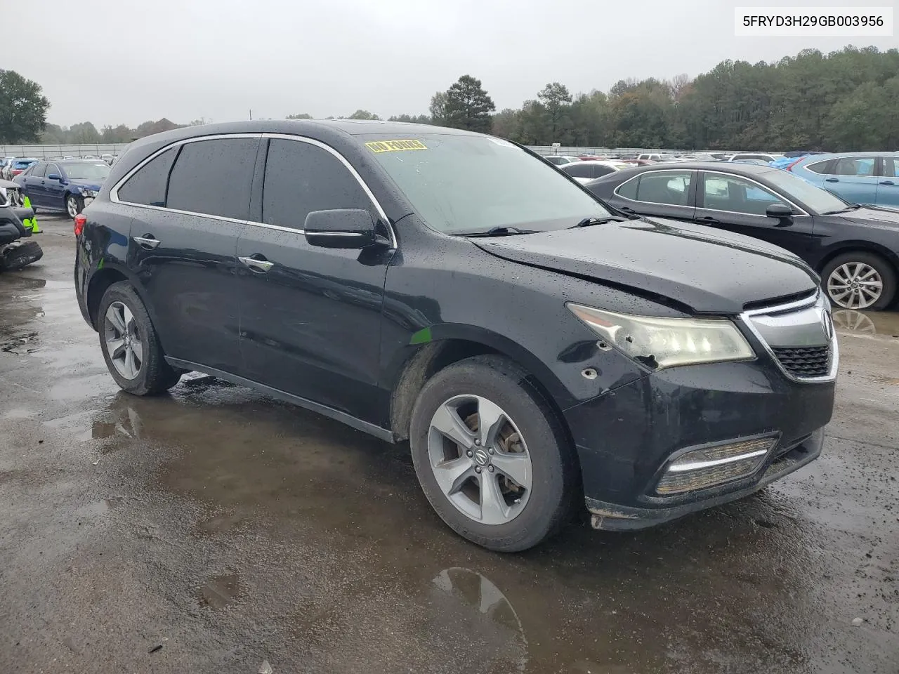 2016 Acura Mdx VIN: 5FRYD3H29GB003956 Lot: 79009184