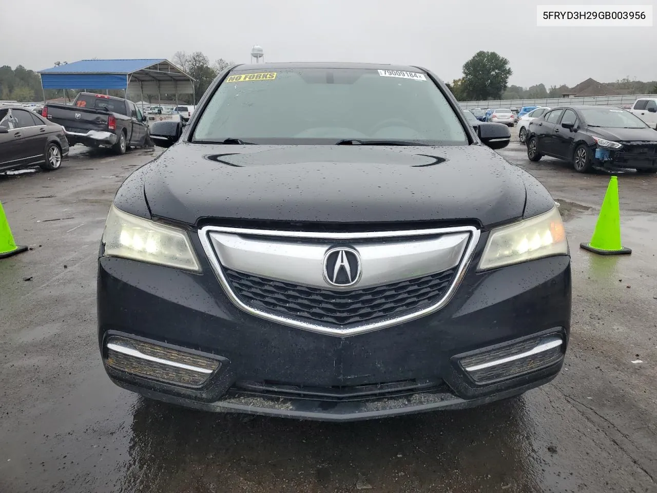 2016 Acura Mdx VIN: 5FRYD3H29GB003956 Lot: 79009184