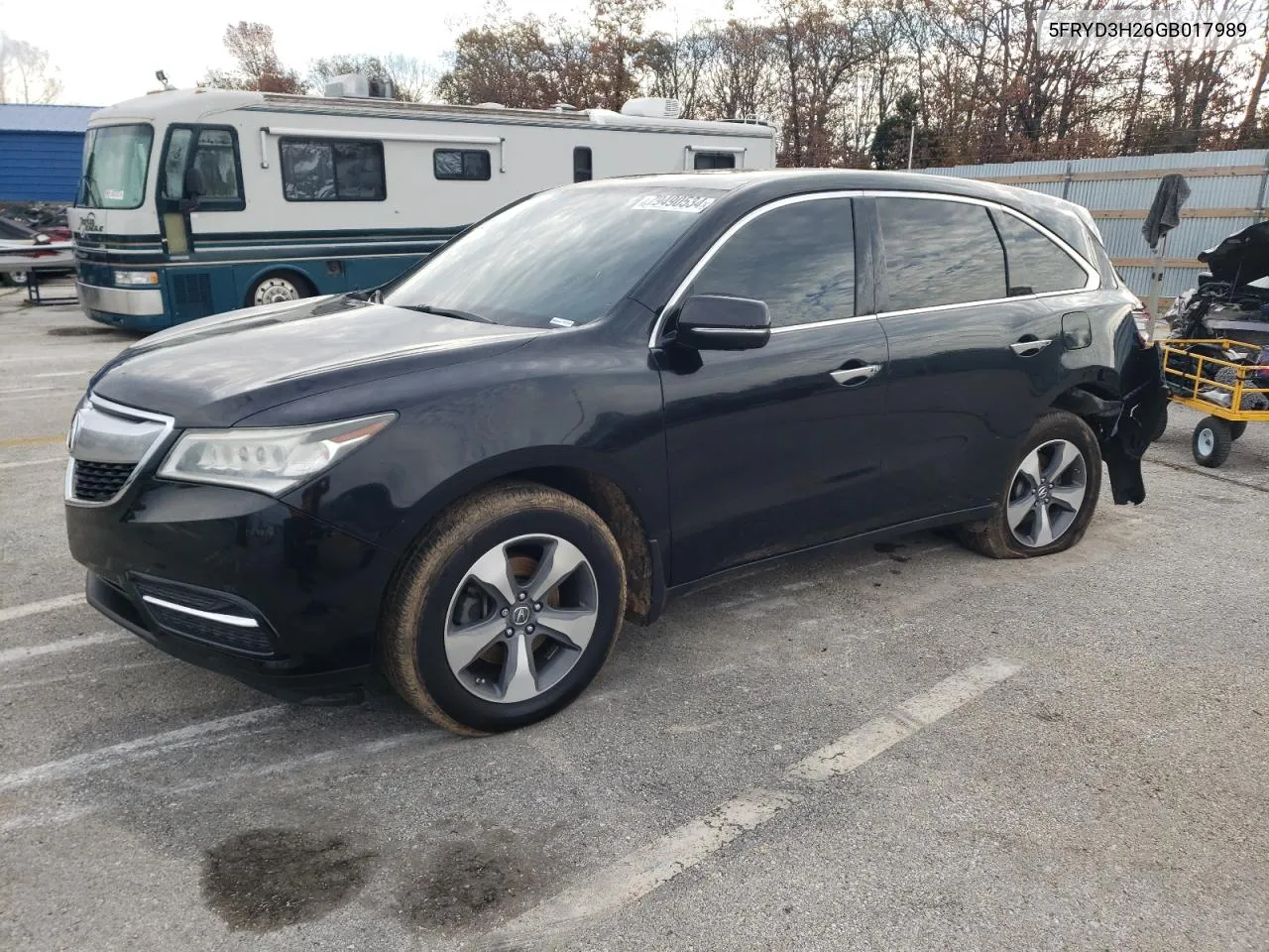 2016 Acura Mdx VIN: 5FRYD3H26GB017989 Lot: 79490534