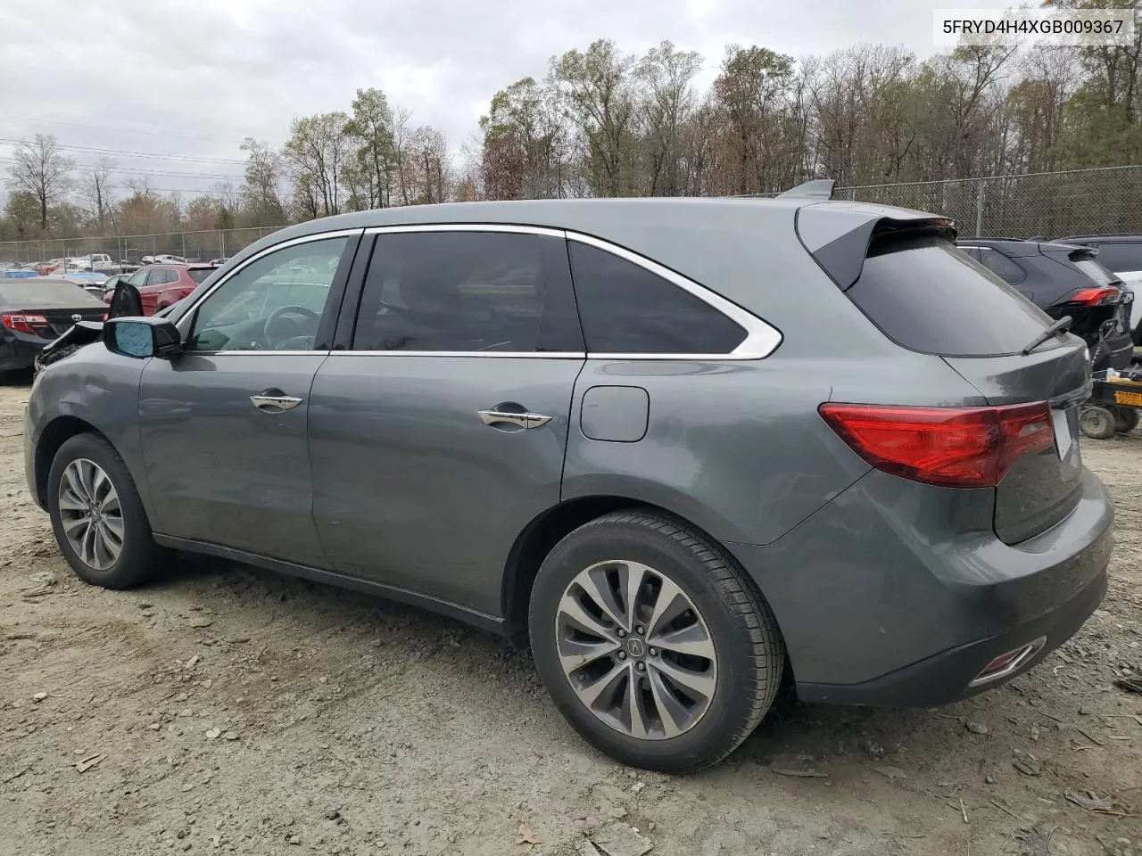 2016 Acura Mdx Technology VIN: 5FRYD4H4XGB009367 Lot: 79509374