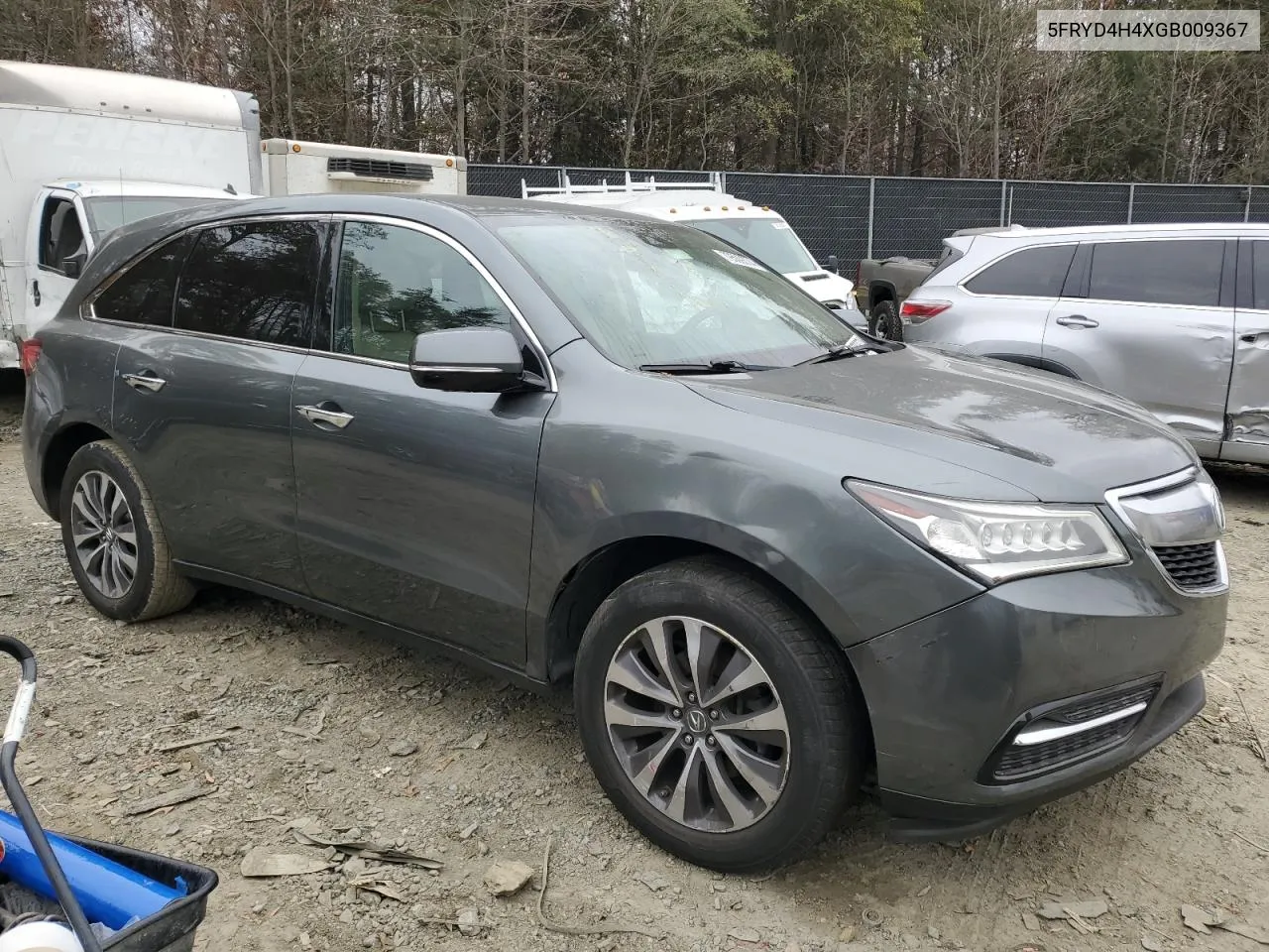 2016 Acura Mdx Technology VIN: 5FRYD4H4XGB009367 Lot: 79509374