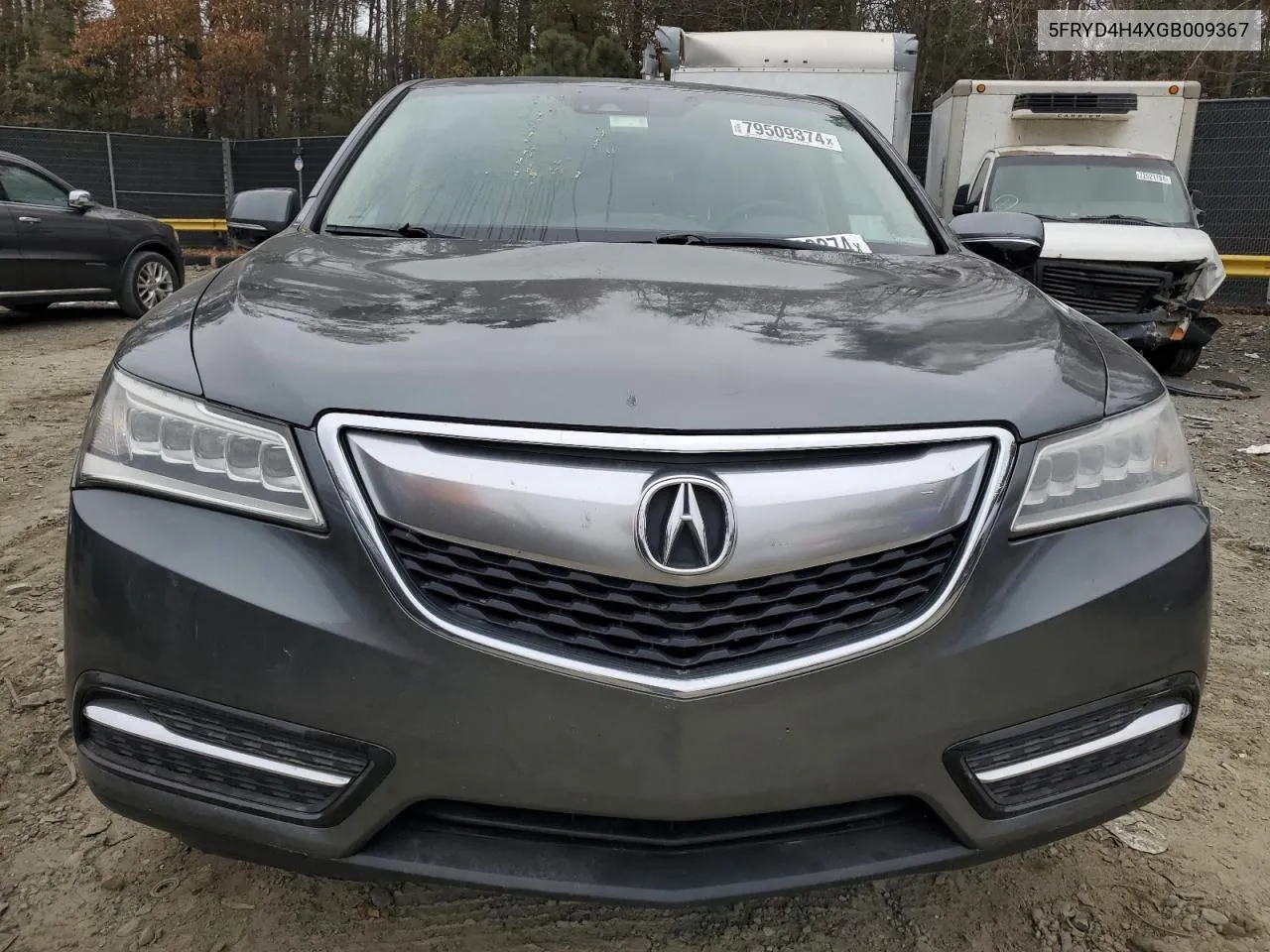 2016 Acura Mdx Technology VIN: 5FRYD4H4XGB009367 Lot: 79509374