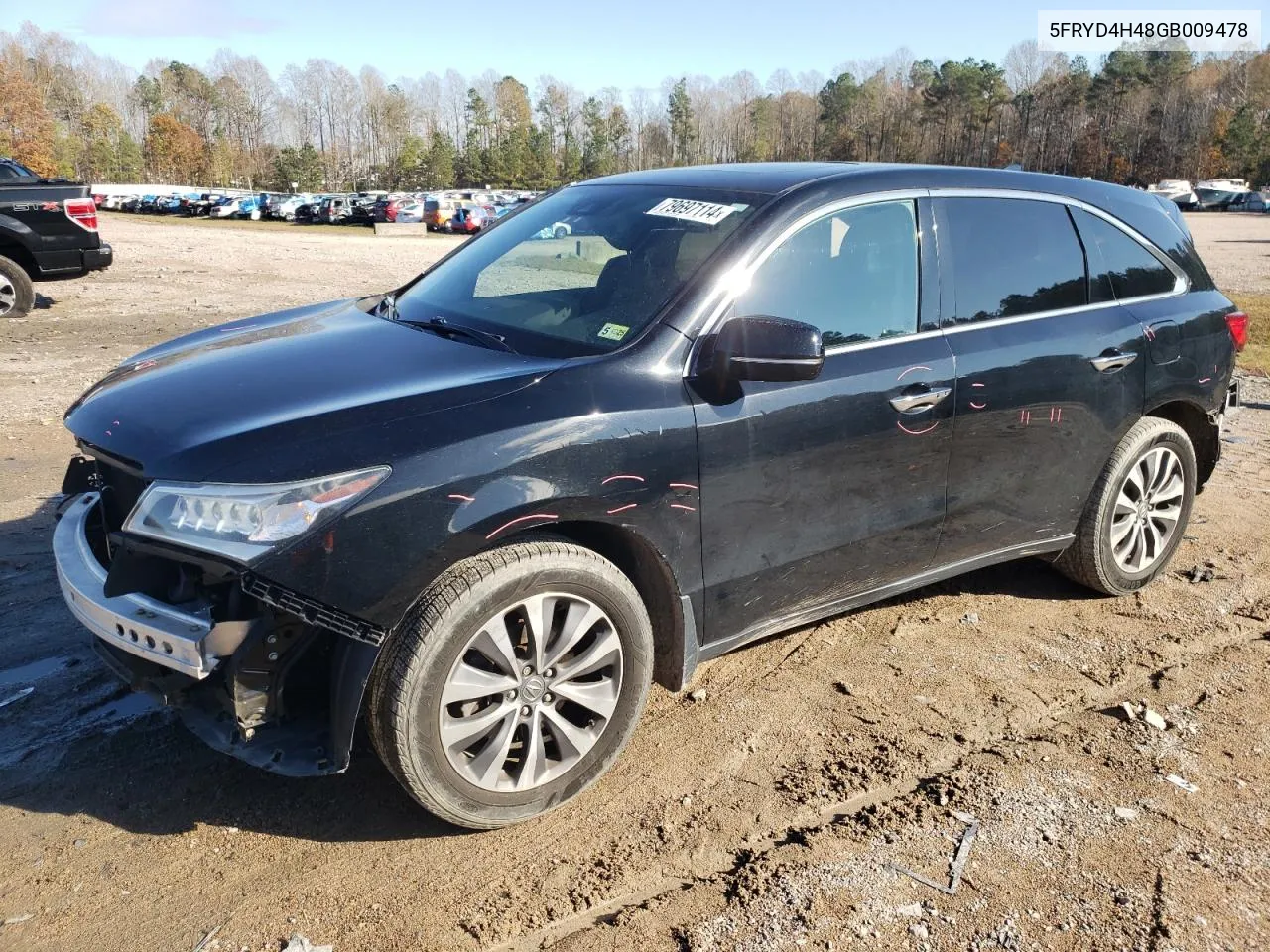 2016 Acura Mdx Technology VIN: 5FRYD4H48GB009478 Lot: 79697114