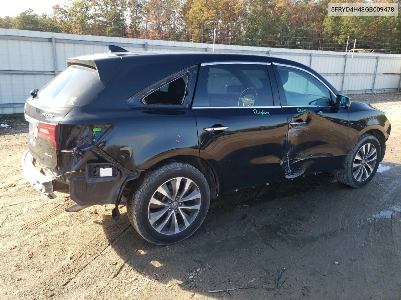 2016 Acura Mdx Technology VIN: 5FRYD4H48GB009478 Lot: 79697114