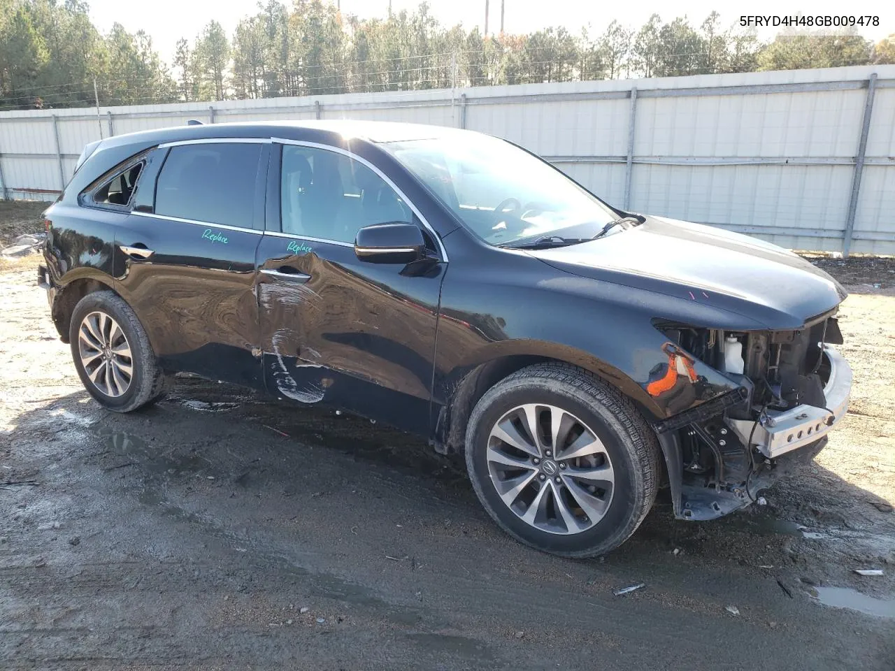 2016 Acura Mdx Technology VIN: 5FRYD4H48GB009478 Lot: 79697114