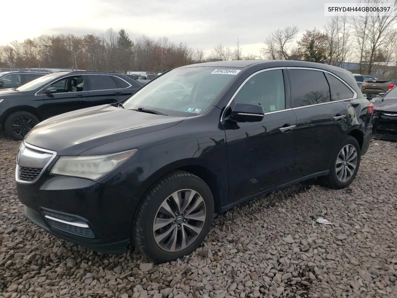 2016 Acura Mdx Technology VIN: 5FRYD4H44GB006397 Lot: 80425544