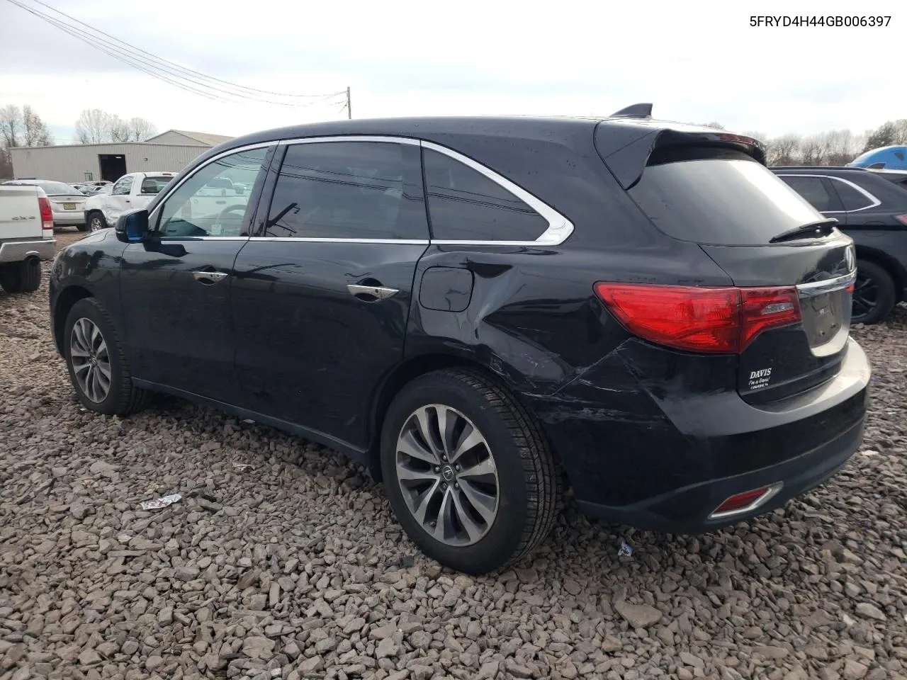 2016 Acura Mdx Technology VIN: 5FRYD4H44GB006397 Lot: 80425544