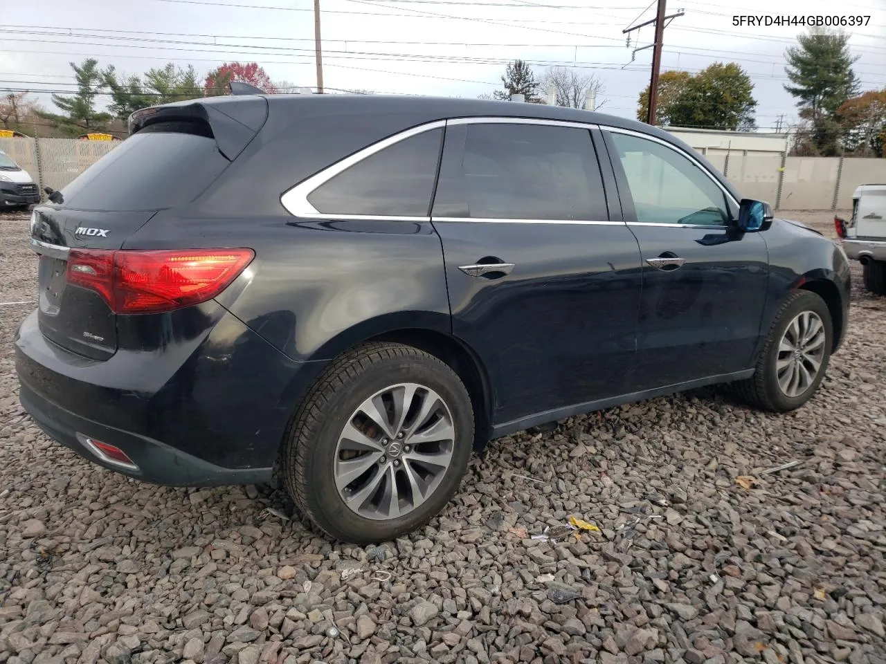 2016 Acura Mdx Technology VIN: 5FRYD4H44GB006397 Lot: 80425544