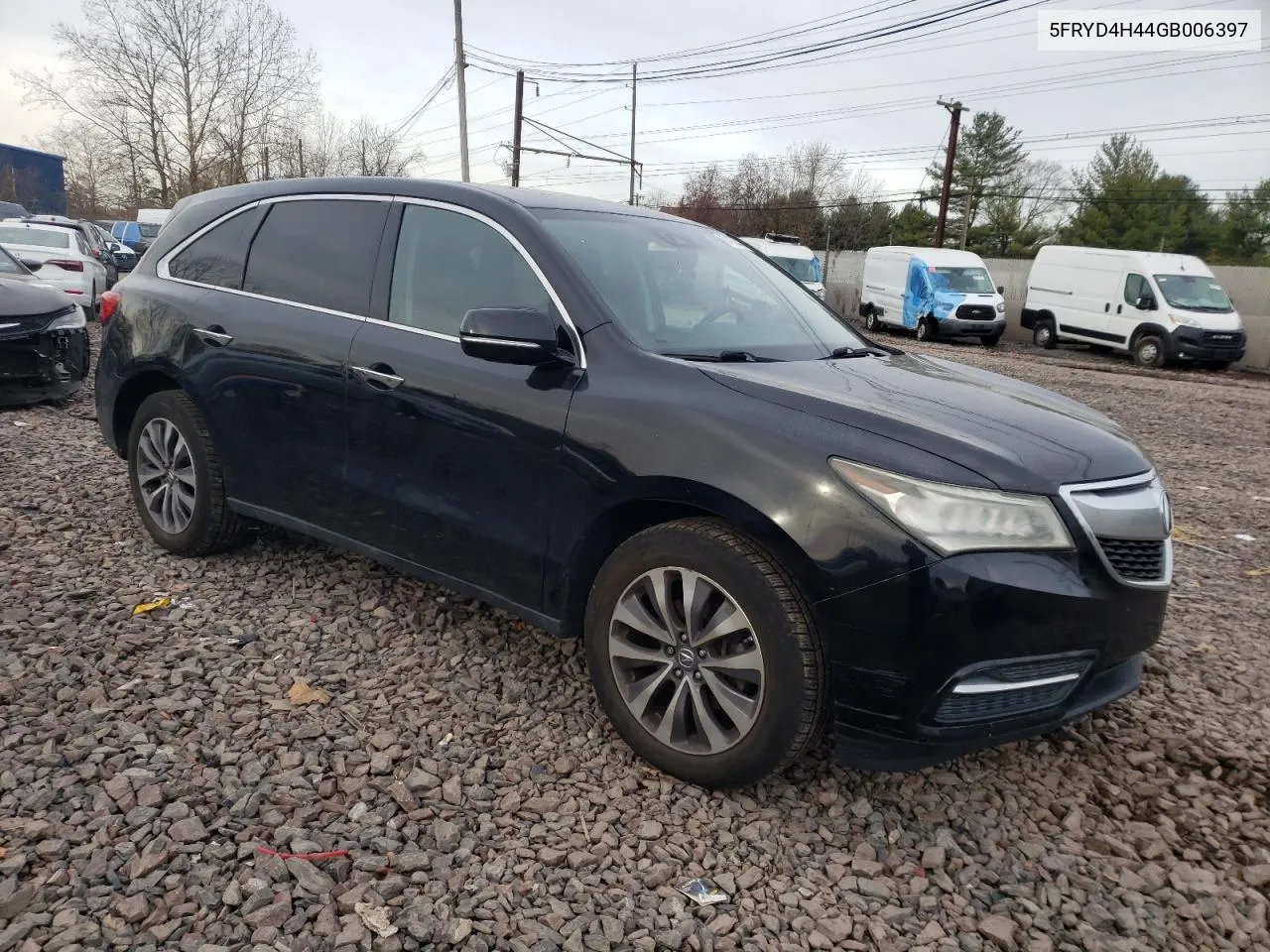 2016 Acura Mdx Technology VIN: 5FRYD4H44GB006397 Lot: 80425544