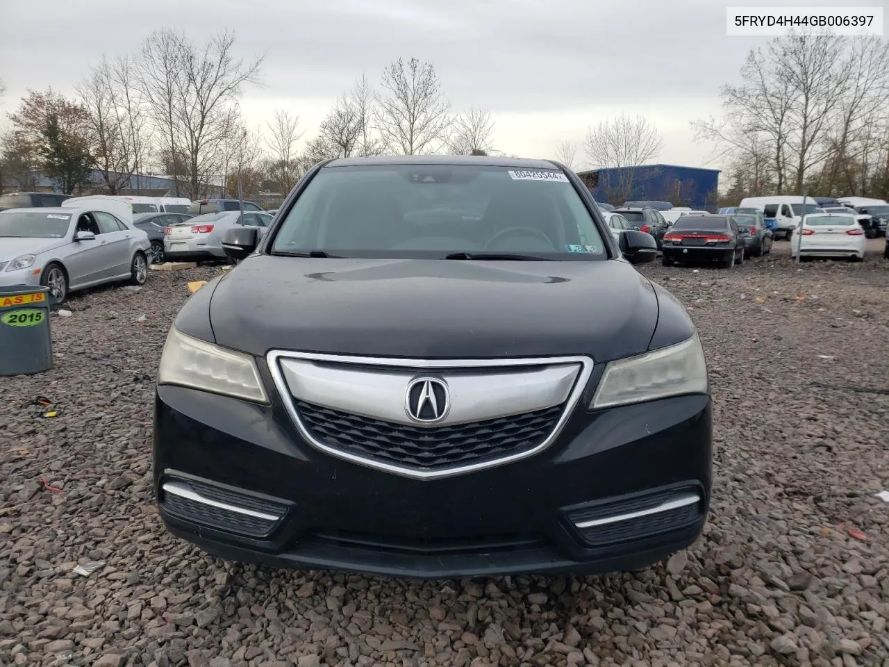 2016 Acura Mdx Technology VIN: 5FRYD4H44GB006397 Lot: 80425544