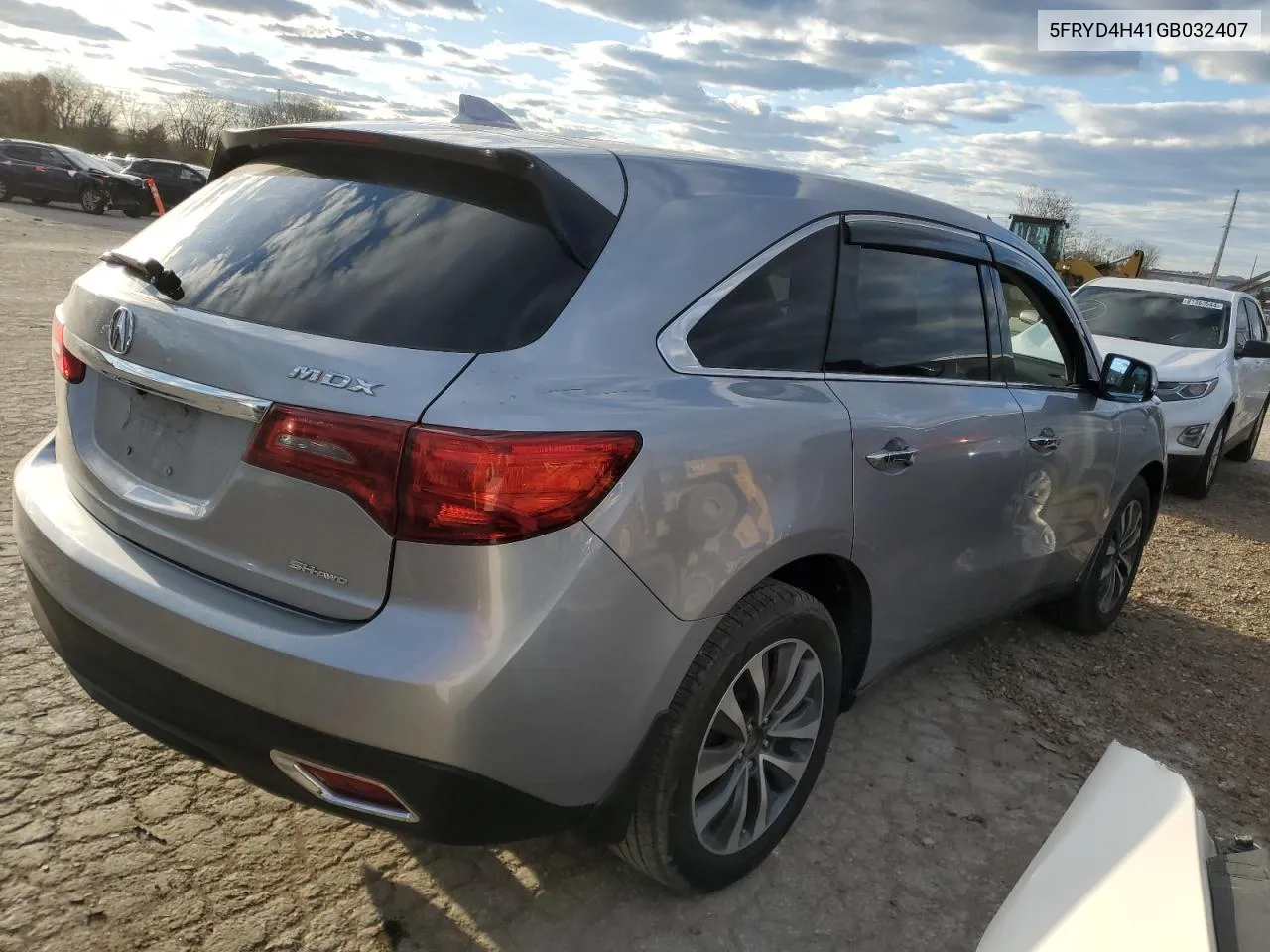 2016 Acura Mdx Technology VIN: 5FRYD4H41GB032407 Lot: 80460474