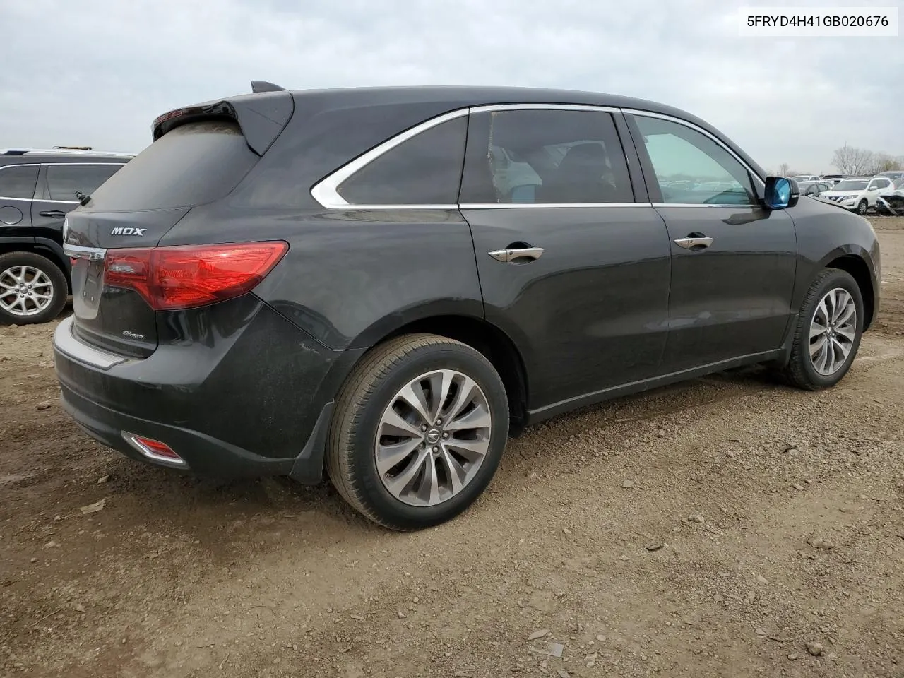 2016 Acura Mdx Technology VIN: 5FRYD4H41GB020676 Lot: 80489054