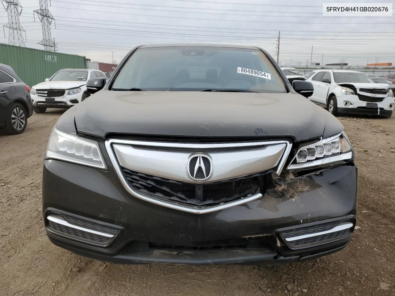 2016 Acura Mdx Technology VIN: 5FRYD4H41GB020676 Lot: 80489054