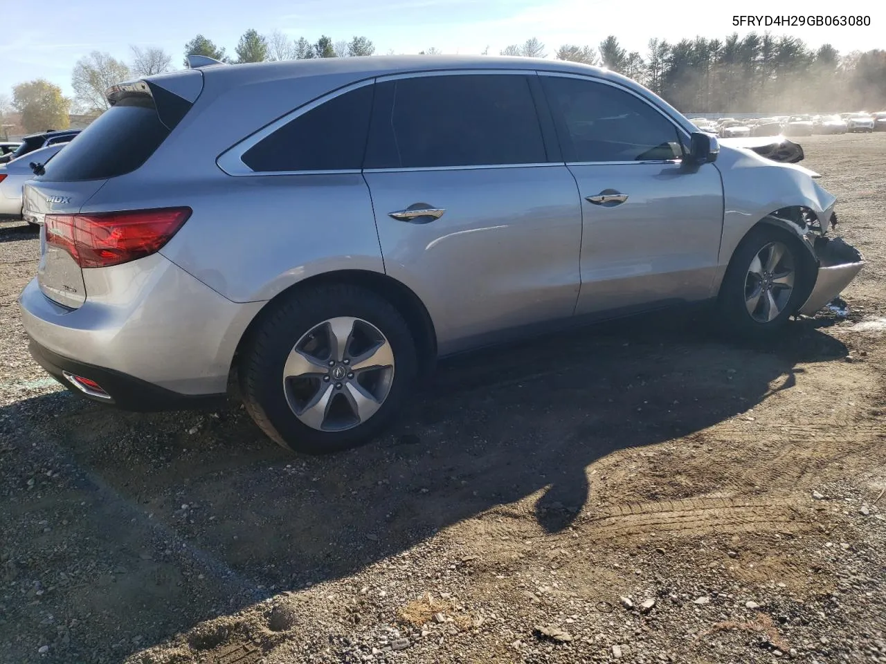 2016 Acura Mdx VIN: 5FRYD4H29GB063080 Lot: 80750744