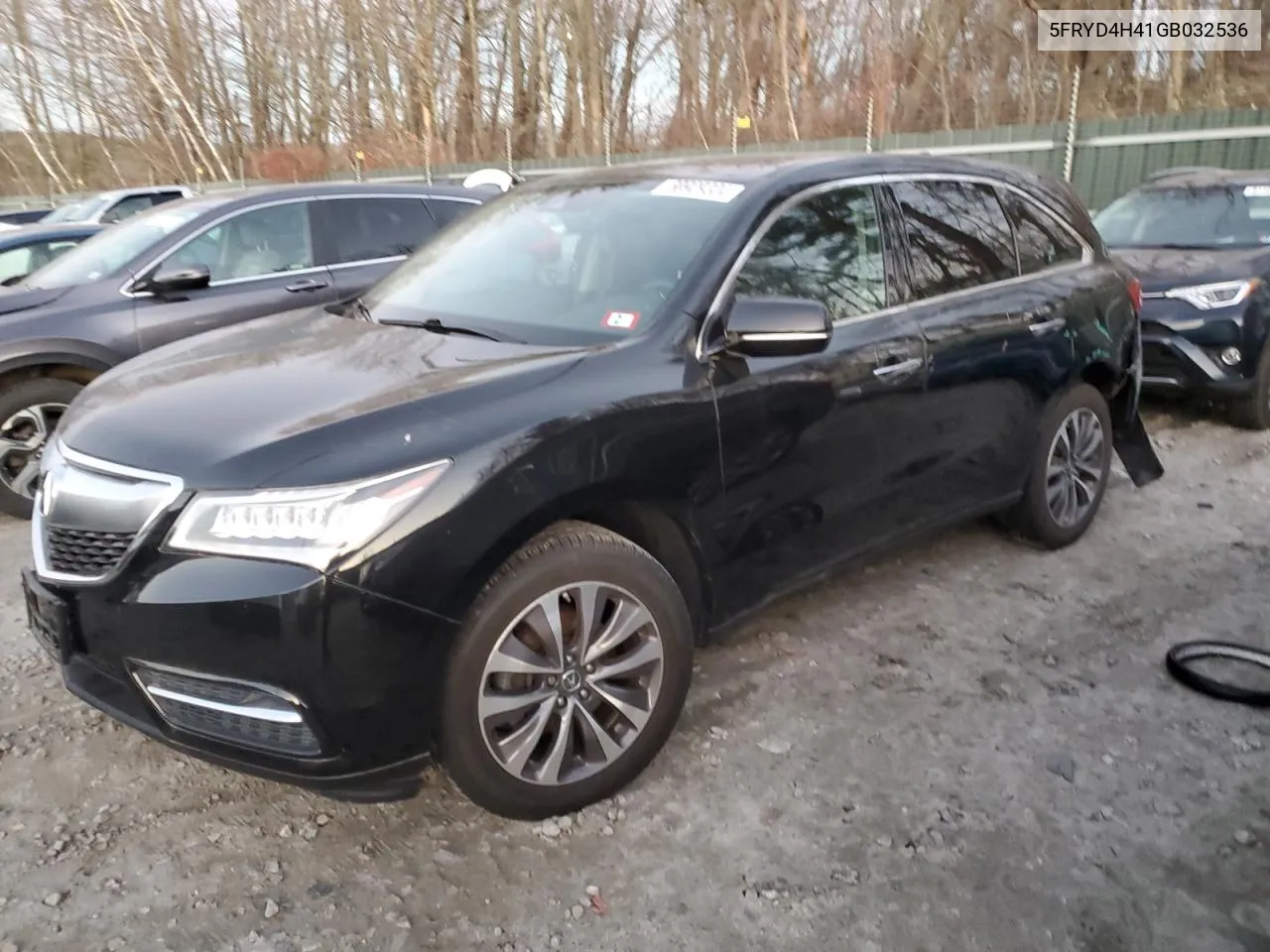 2016 Acura Mdx Technology VIN: 5FRYD4H41GB032536 Lot: 80929304