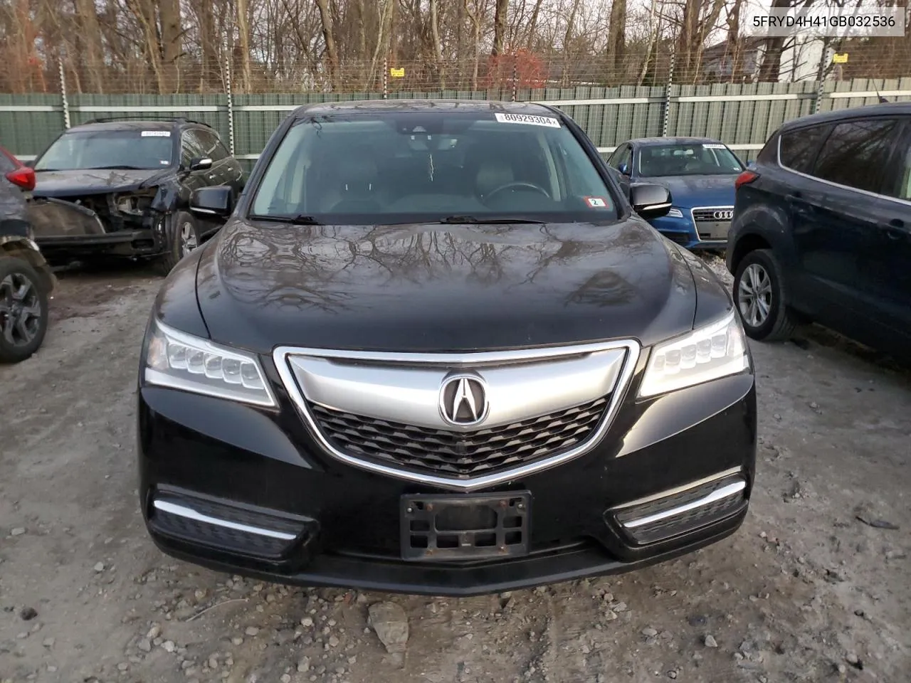 2016 Acura Mdx Technology VIN: 5FRYD4H41GB032536 Lot: 80929304