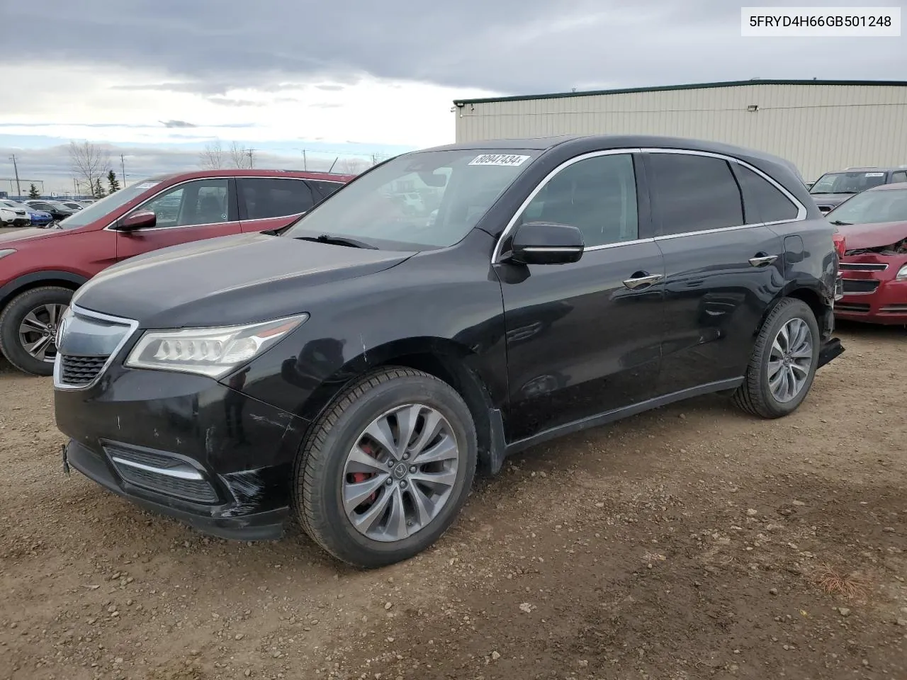 2016 Acura Mdx Technology VIN: 5FRYD4H66GB501248 Lot: 80947434