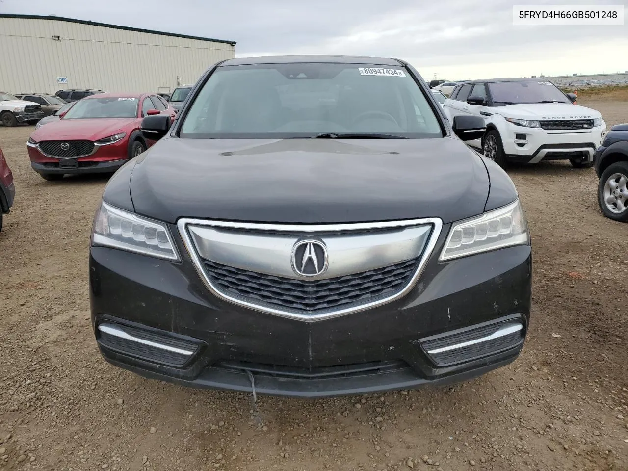 2016 Acura Mdx Technology VIN: 5FRYD4H66GB501248 Lot: 80947434