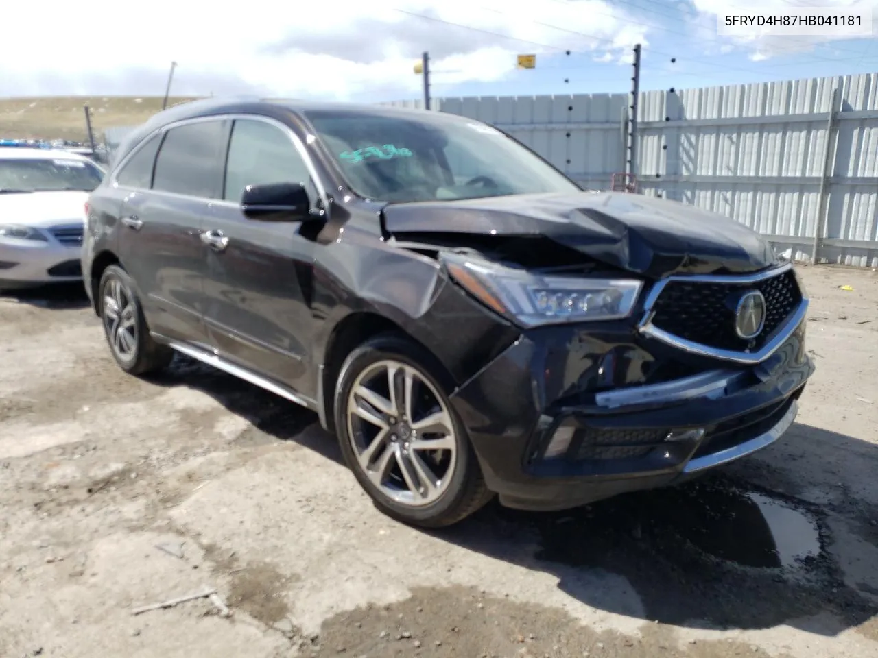 2017 Acura Mdx Advance VIN: 5FRYD4H87HB041181 Lot: 47045374