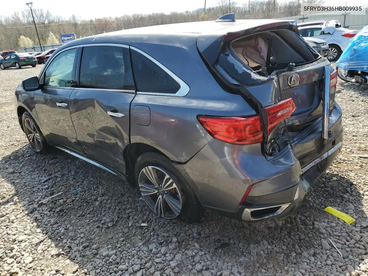 2017 Acura Mdx VIN: 5FRYD3H36HB009935 Lot: 47306604