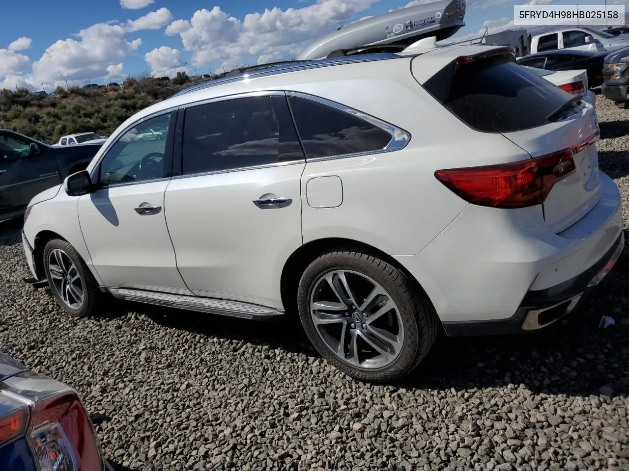 2017 Acura Mdx Advance VIN: 5FRYD4H98HB025158 Lot: 51809364