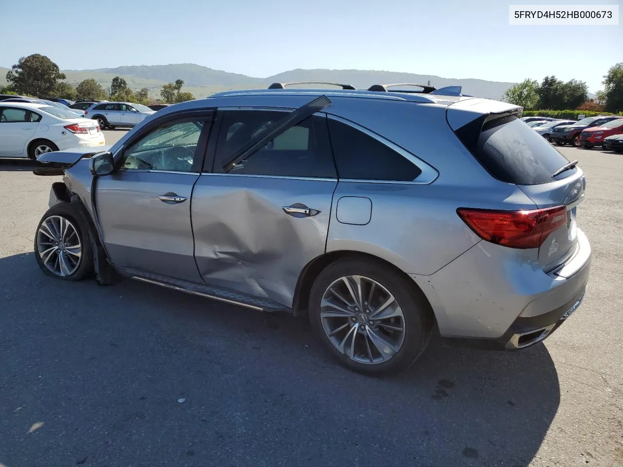 2017 Acura Mdx Technology VIN: 5FRYD4H52HB000673 Lot: 52599954