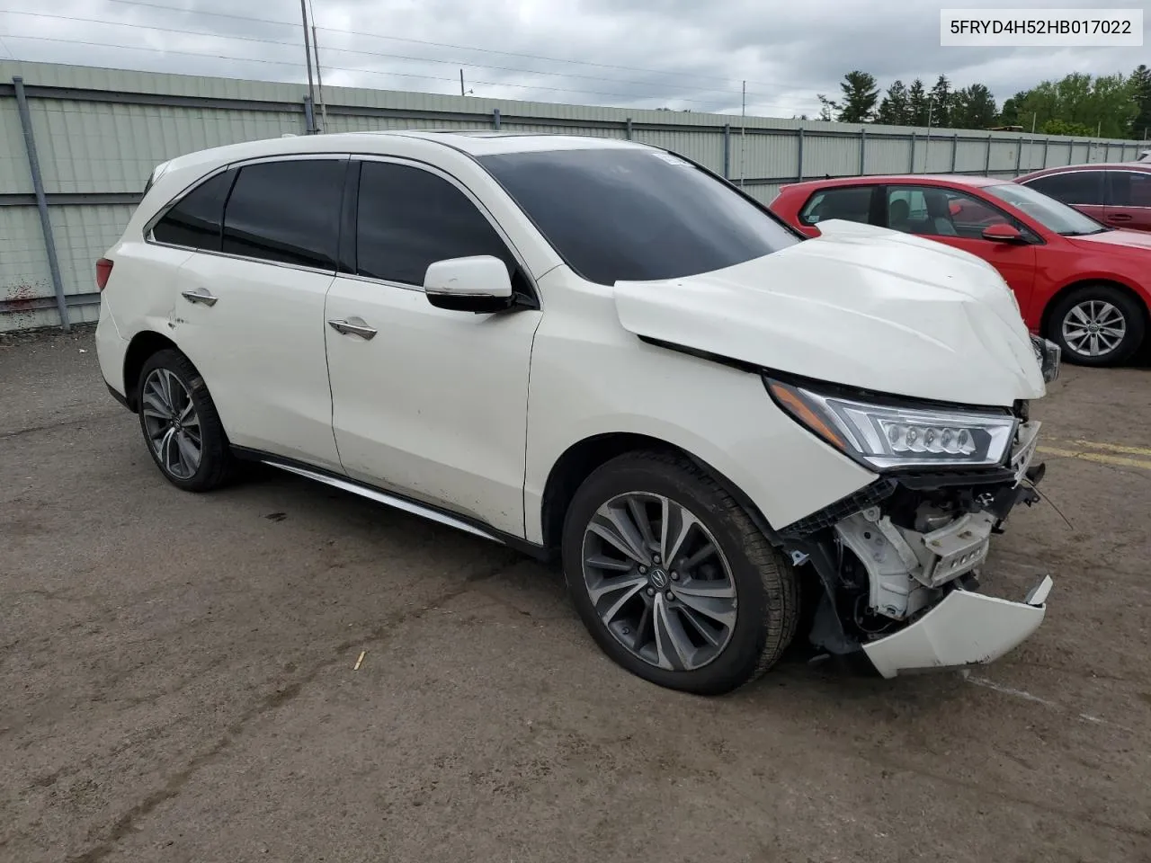 2017 Acura Mdx Technology VIN: 5FRYD4H52HB017022 Lot: 54228494