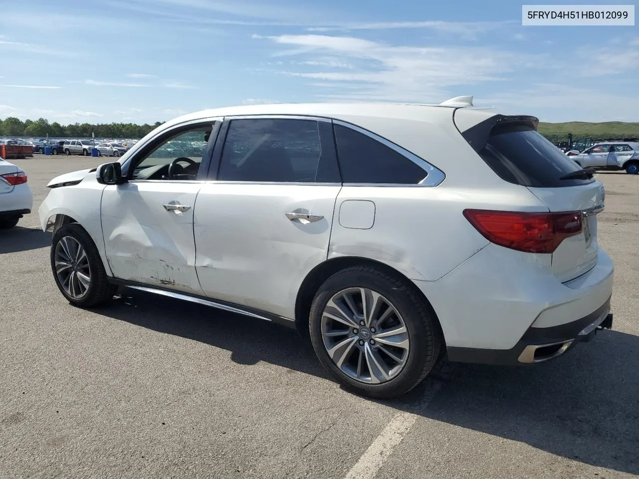 2017 Acura Mdx Technology VIN: 5FRYD4H51HB012099 Lot: 54679794