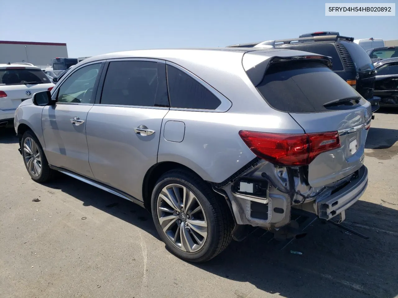 5FRYD4H54HB020892 2017 Acura Mdx Technology