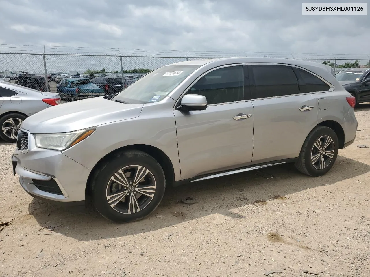 2017 Acura Mdx VIN: 5J8YD3H3XHL001126 Lot: 57424634