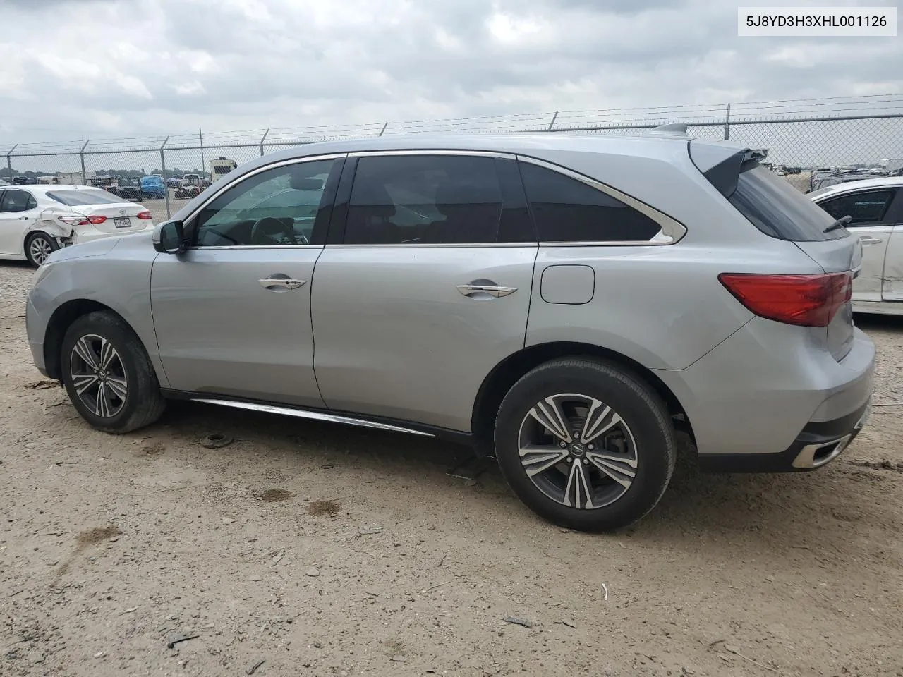 2017 Acura Mdx VIN: 5J8YD3H3XHL001126 Lot: 57424634