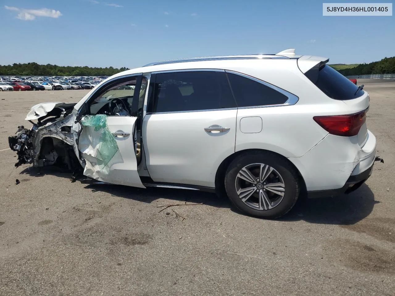 2017 Acura Mdx VIN: 5J8YD4H36HL001405 Lot: 58029694