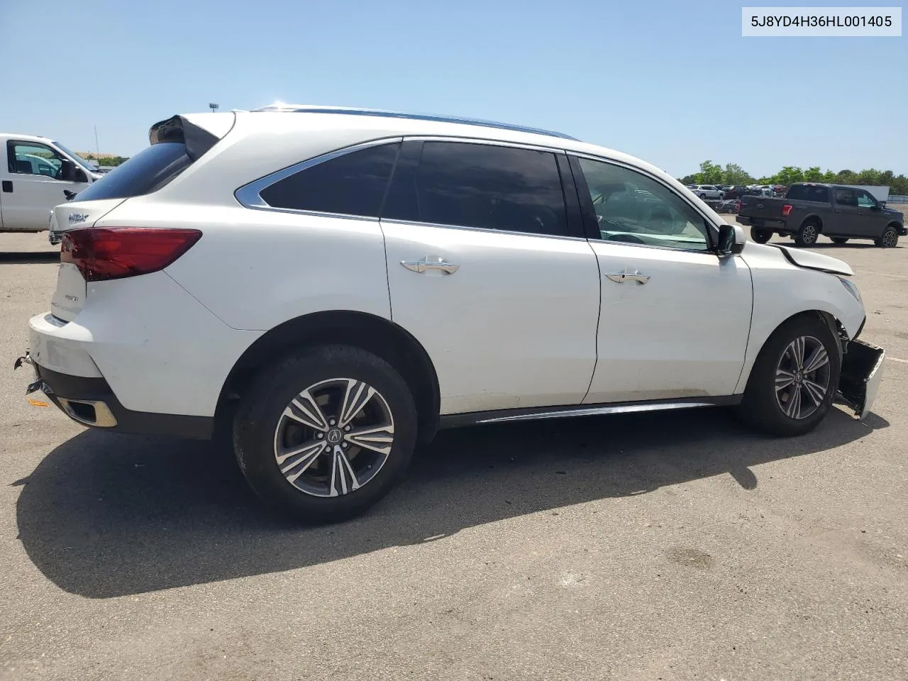 2017 Acura Mdx VIN: 5J8YD4H36HL001405 Lot: 58029694