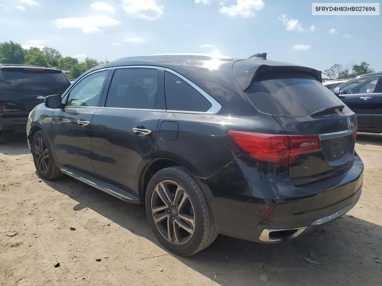 2017 Acura Mdx Advance VIN: 5FRYD4H83HB027696 Lot: 58730564