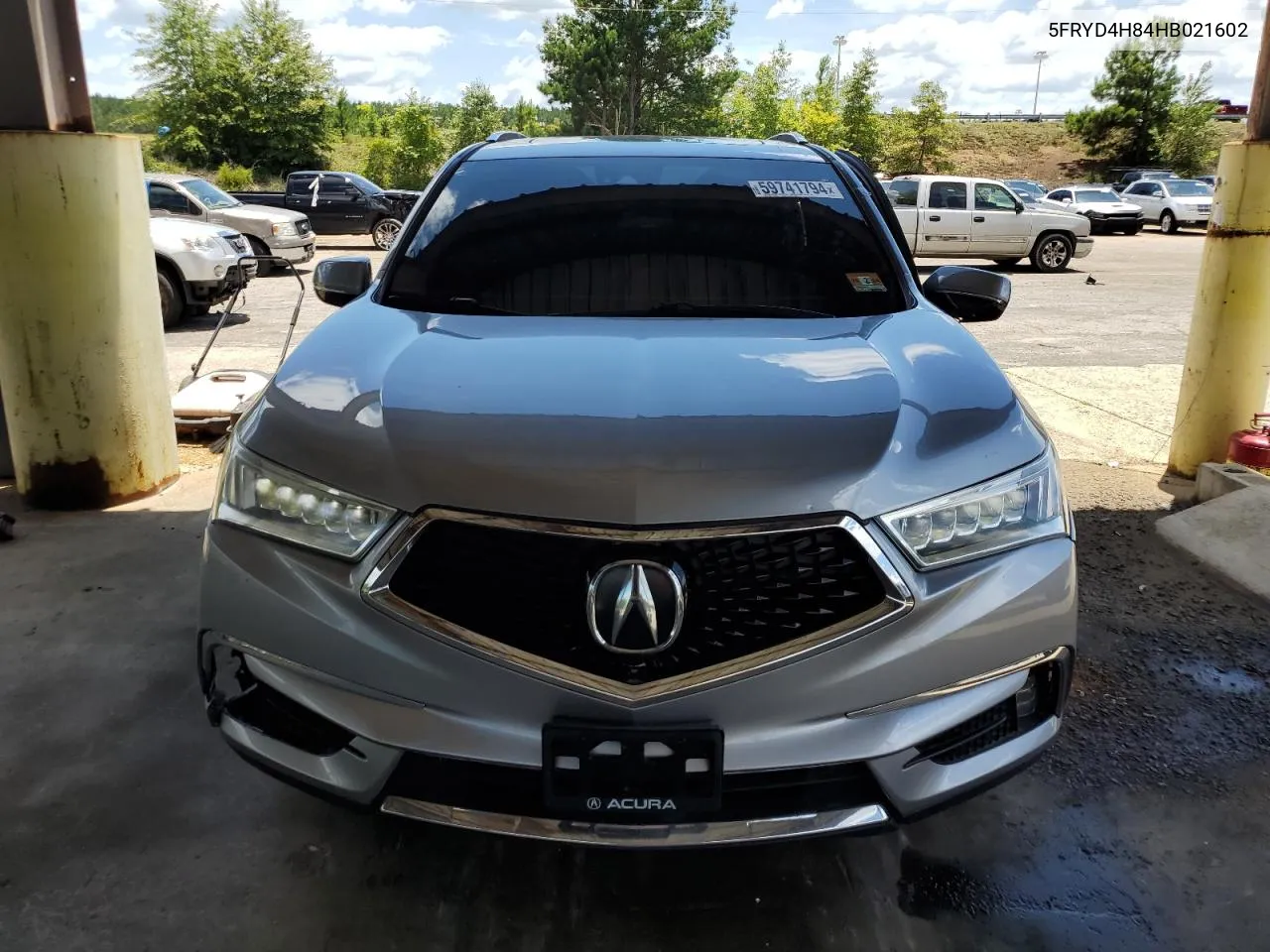 2017 Acura Mdx Advance VIN: 5FRYD4H84HB021602 Lot: 59741794