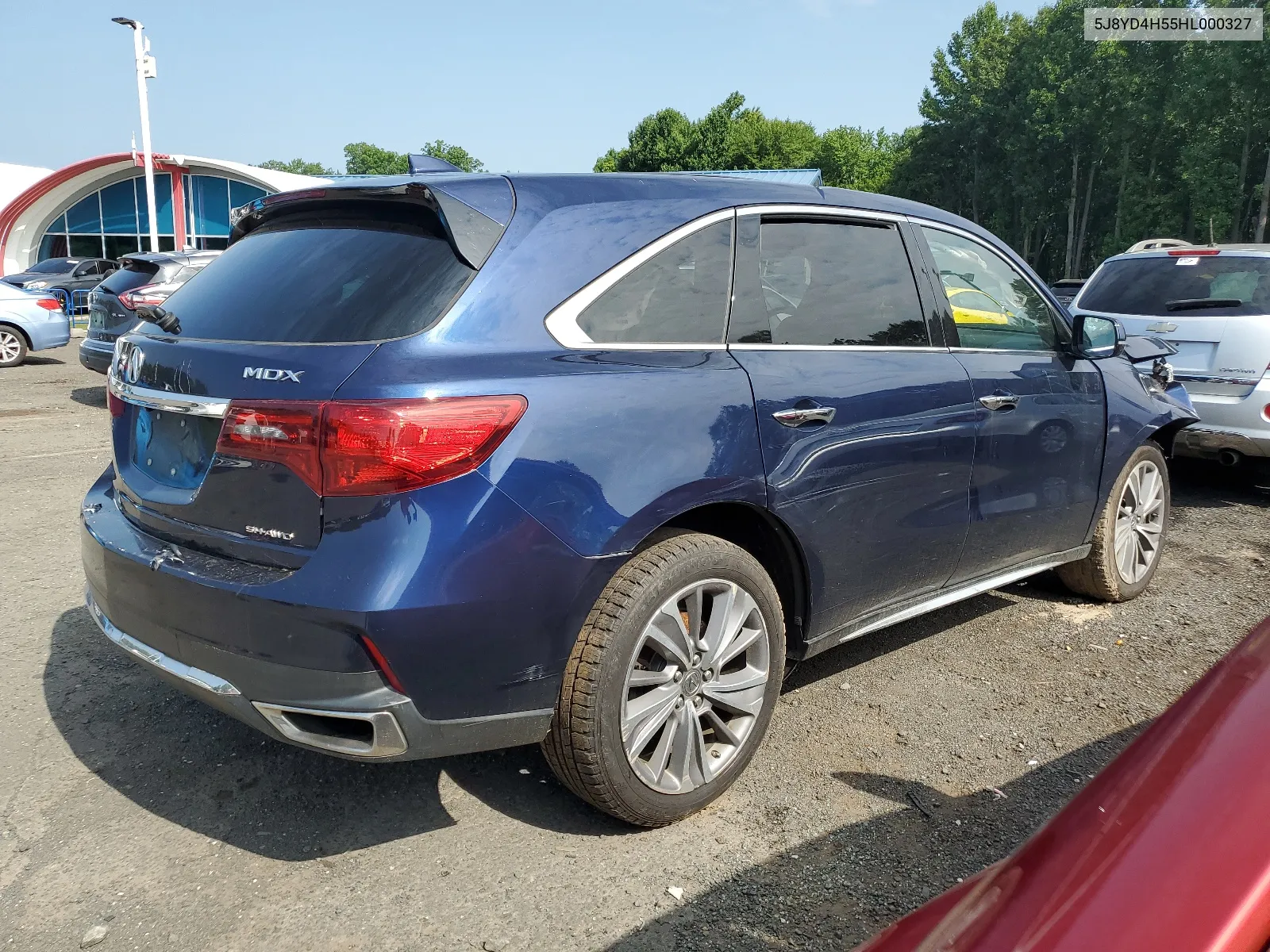 2017 Acura Mdx Technology VIN: 5J8YD4H55HL000327 Lot: 62421194